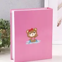 Фотоальбом 200 фото 10X15см, "Мишка с бантиком", ПП карм.