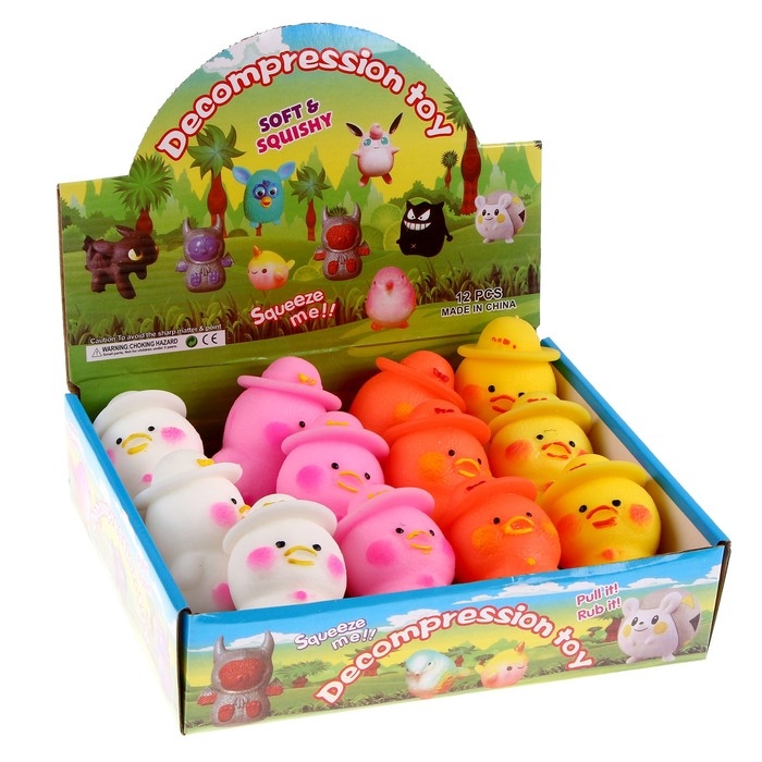 Мялка &laquo;Уточка&raquo; с пастой, цвета МИКС