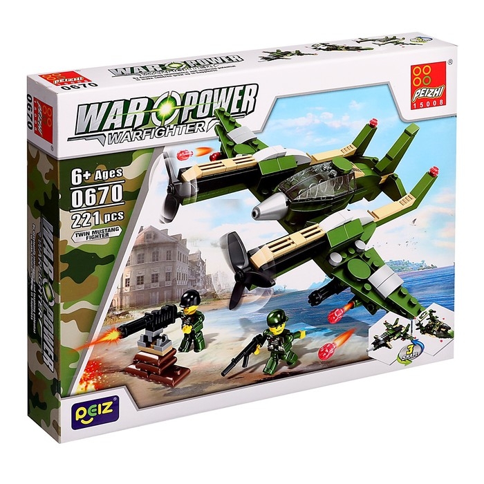 Конструктор 4 в 1 Военные &laquo;Солдаты&raquo;, 4 вида МИКС