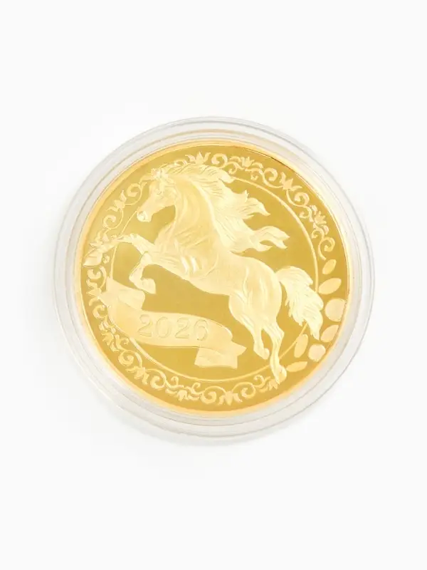 Монета новогодняя сувенирная &laquo;Талисман финансовой удачи&raquo;, диам. 4 см