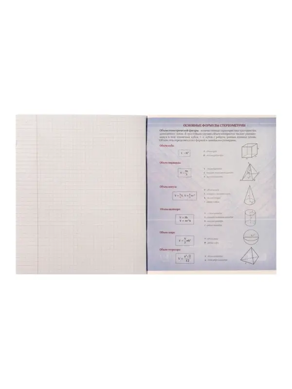 Тетрадь предметная 48 листов в клетку Calligrata, &laquo;Металл. Геометрия&raquo;, обложка мелованный картон, серые листы