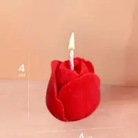 Свеча "Тюльпан" 4х4х4 см, соевый воск