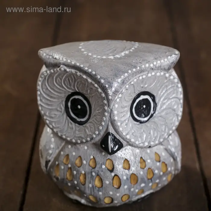 Сувенирный набор дерево "Совы серые пятнистые" 6х19х8 см