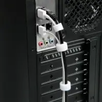 Лента-липучка для проводов 1000&times;10&times;1.5 мм ТУНДРА, белая, 1 шт.