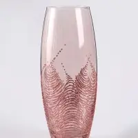 Ваза &laquo;Тодес&raquo; овал, h=26 см, стекло, светло-розовая