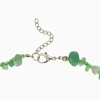 Ожерелье 20 см, цв. зелёный