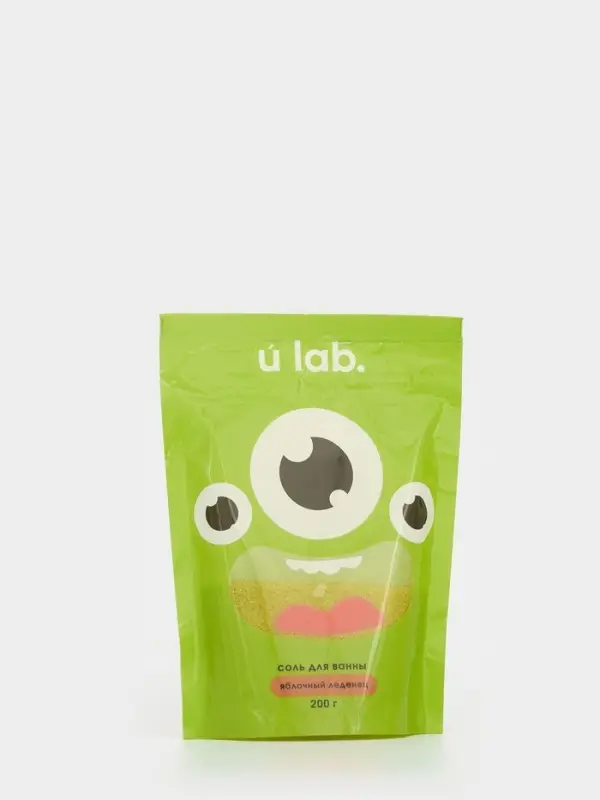 Соль для ванны &laquo;Монстрики&raquo;, 200 г, аромат яблочный леденец, ULAB