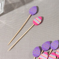 Шпажки Доляна &laquo;Пасхальные яйца&raquo;, 12 см, набор 25 шт