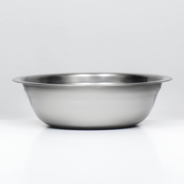 Миска металлическая эконом, 0,7 л, 19 х 5 см