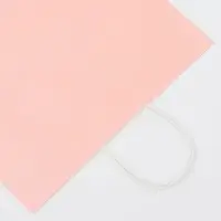 Пакет крафт розовый, круглая ручка, 31.5&times;25&times;11.5 см, 120 г