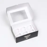 Упаковка на 6 капкейков &laquo;Всегда верь в себя&raquo;, 25&times;17&times;10 см