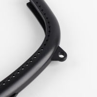 Фермуар пришивной, 21 &times; 10 см, цвет чёрный/антик