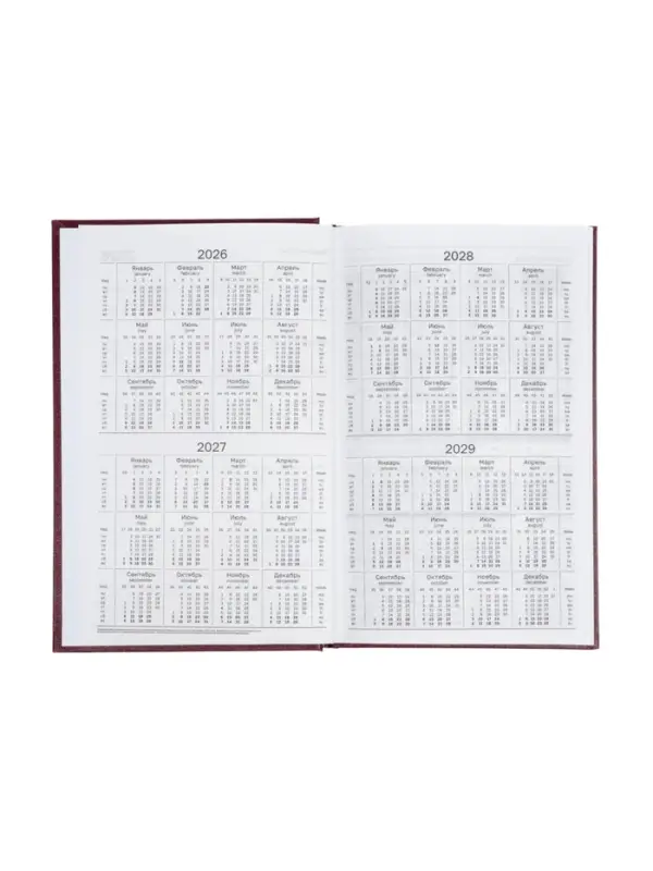 Ежедневник датир 2026г А5 168л, б/вин, коричневый