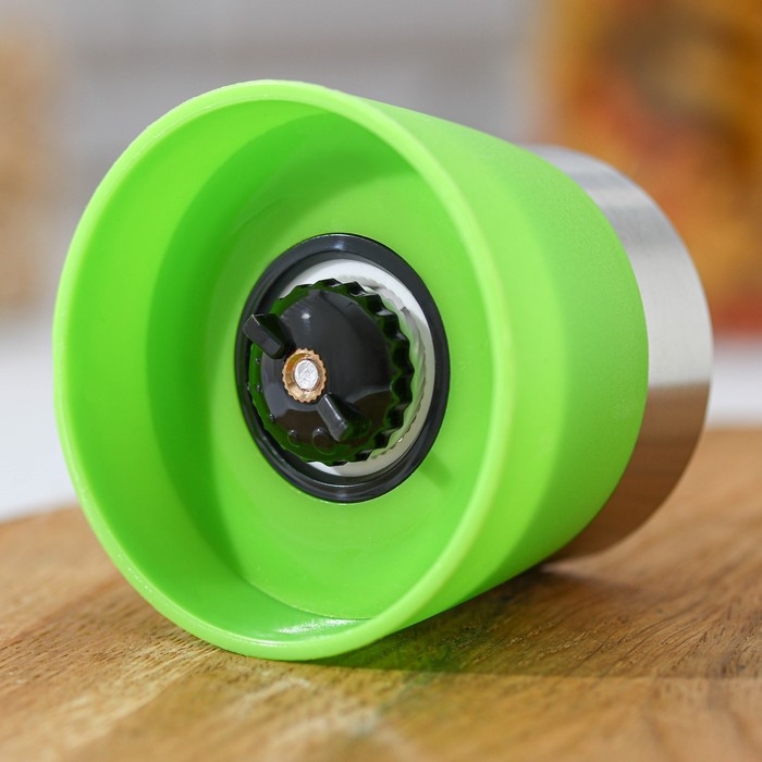 Мельница для специй Доляна &laquo;Модерн&raquo;, 200 мл, 6,5&times;19 см, цвет зелёный