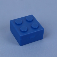 Таблетница &laquo;Конструктор&raquo;, 5,5 &times; 5,5 см, 4 секции, цвет МИКС