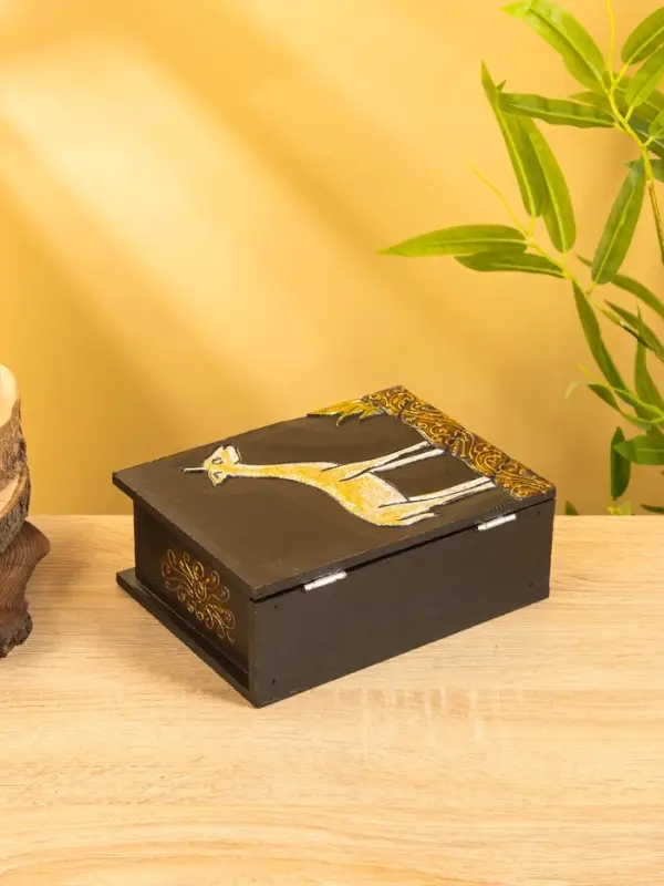 Шкатулка "Жираф" 19х15х7 см, МДФ