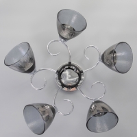 Люстра "Дождь" 5х40Вт Е27 хром 58х58х24см