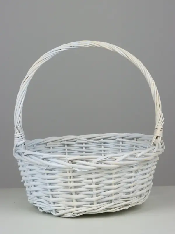 Корзина плетеная (ива): 35х35х13Hз36HH, 1 шт., белый