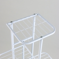 Подставка для цветов Greengo, 5 полок, 44 &times; 22 &times; 95 см, напольная, металл, белая