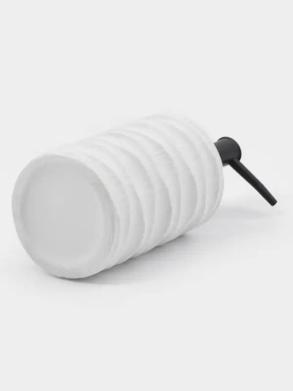 Дозатор для жидкого мыла "Волны", цвет белый