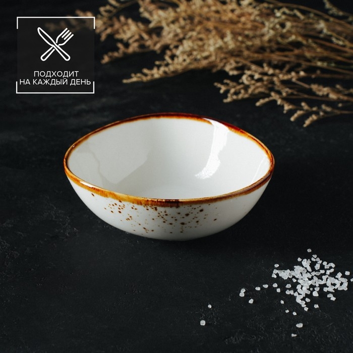 Салатник фарфоровый Magistro &laquo;Церера&raquo;, 440 мл, 15,5&times;13,4 см, цвет белый