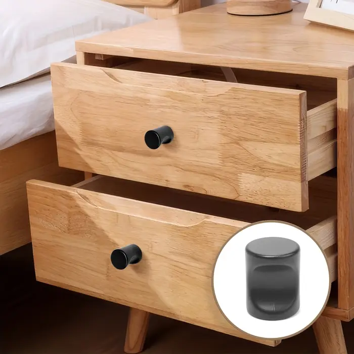 Ручка-кнопка CAPPIO РК102, d=18 мм, пластик, цвет черный