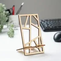 Подставка под телефон &laquo;Линии&raquo;, 15&times;8 см, дерево