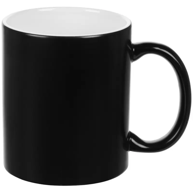 Кружка &laquo;Хамелеон&raquo;, глянцевая, черная