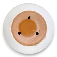 Горшок цветочный с поддоном 5 л, d122/h19,5 см капучино керамика, "Туман" (М)