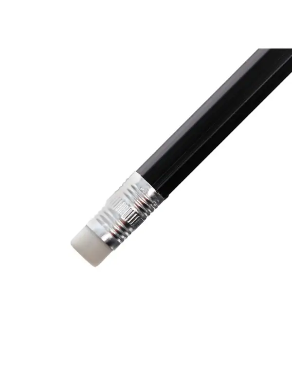 Набор карандашей чернографитных, Calligrata, 4 штуки, HB, пластиковых, с ластиком, чёрный