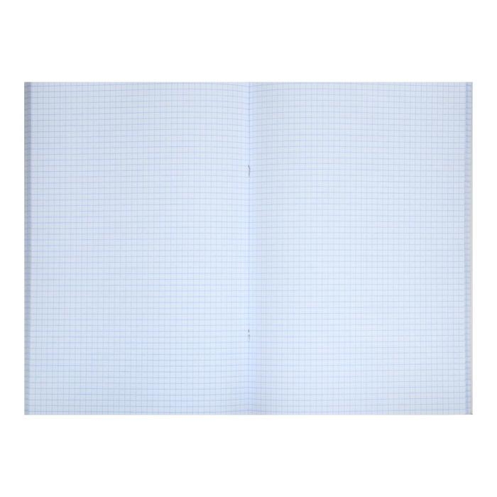 Тетрадь А4, 96 листов в клетку Croco, бумвинил metallic, тиснение, блок офсет, фиолетовый