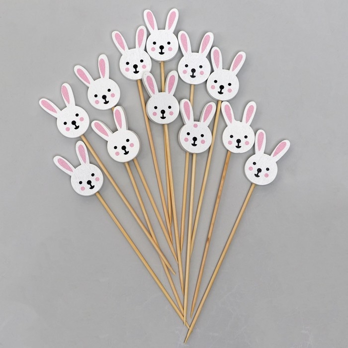 Шпажки &laquo;Зайка&raquo;, в наборе 12 штук