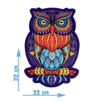 Фигурный пазл в рамке &laquo;Сова&raquo;, на подложке, 76 деталей