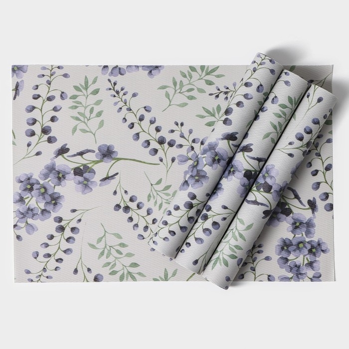 Салфетки сервировочные на стол Доляна &laquo;Весенняя нежность&raquo;, 4 шт, 30&times;45 см