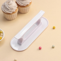 Кондитерский утюжок для мастики Доляна, 20,5&times;7,5 см, цвет белый