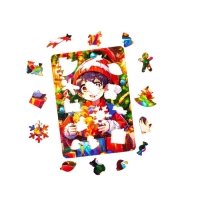 Пазл &laquo;Мальчик с подарками&raquo;, 20х14см, 52 дет.