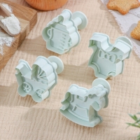 Набор плунжеров кондитерских Доляна &laquo;Малышок&raquo;, 4 шт, 5&times;5 см, цвет МИКС