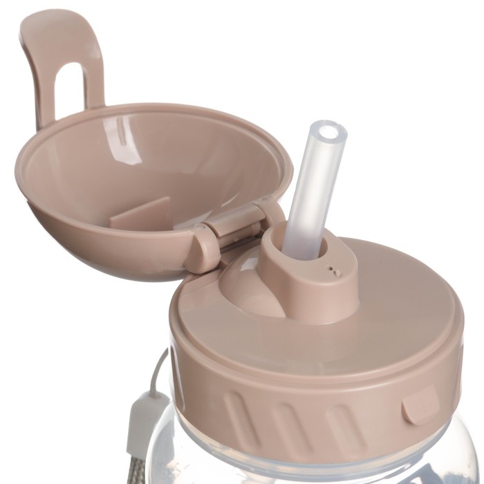 Поильник-непроливайка с трубочкой,от 9 мес., 270 мл., &laquo;Леопард&raquo;, M&B