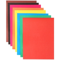 Картон цветной, А4, 8 листов, 8 цветов, немелованный, двусторонний, в папке, 220 г/м&sup2;, Щенячий патруль