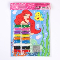 Набор для творчества: фреска песком с блёстками (9 цветов), "Русалочка Ариэль", Принцессы
