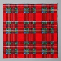 Новый год! Салфетки бумажные &laquo;Клеточка&raquo;, в наборе 20 шт.