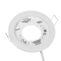 Светильник встраиваемый Ecola, GX53, 20 Вт, H6, 101x16 мм, плоский, белый