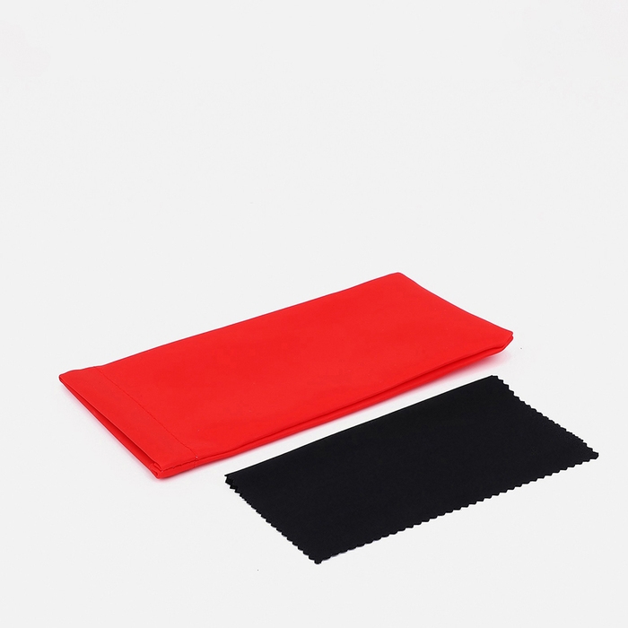 Чехол для очков на хлопушке, длина 17 см, цвет красный Чехол для очков на хлопушке, длина 17 см, цвет красный