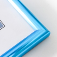 Фоторамка пластик "Радуга" 15х21 см, аквамарин металлик