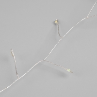 Гирлянда &laquo;Мишура&raquo; 20 м роса, IP44, серебристая нить, 600 LED, 8 режимов, свечение мульти, 18 В