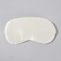 Маска для сна &laquo;ШЁЛК&raquo;, 20 &times; 10 см, резинка одинарная, цвет бежевый