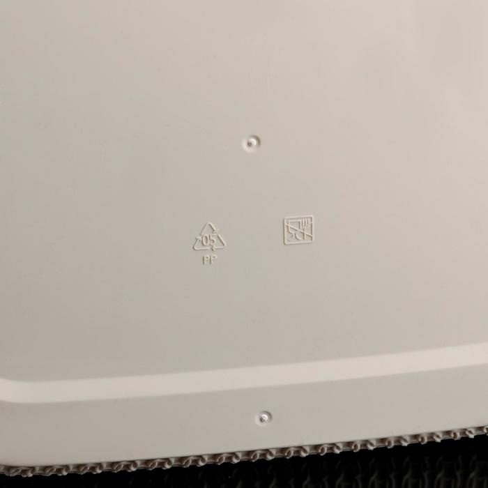 Корзина бельевая с крышкой &laquo;Вязание&raquo;, 55 л, 45&times;36&times;57 см, цвет белый ротанг