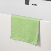 Тряпка для пола Raccoon, 250 г/м&sup2;, 50&times;30 см, микрофибра, с оверлоком, 1 шт, цвет зеленый