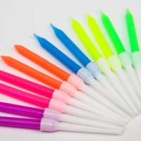 Набор свечей в торт 6 штук, с цветным пламенем, Тачки