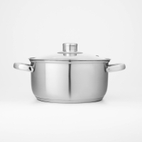 Набор кастрюль из нержавеющей стали Доляна &laquo;Гретте&raquo;, 3 предмета: 1,6 л, 2,3 л, 3,2 л, крышки